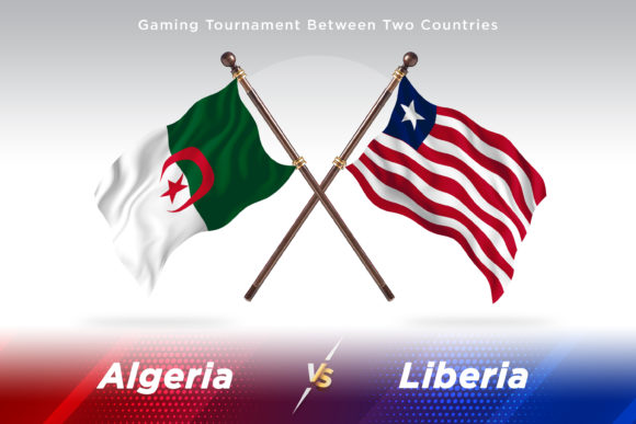 Algeria Versus Liberia Two Flags – A Powerful Visual Tool for Designers and Content Creators