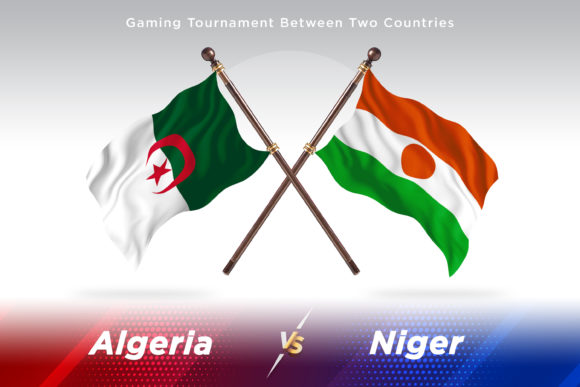 Algeria Versus Niger Two Flags
