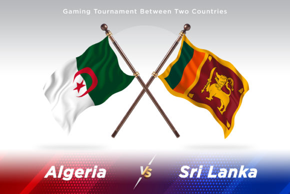 Algeria Versus Sri Lanka Two Flags Design