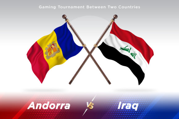 Andorra Versus Iraq Two Flags