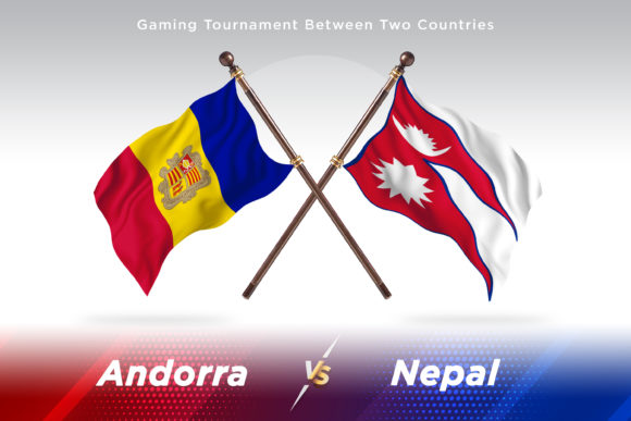 Andorra Versus Nepal Two Flags Design