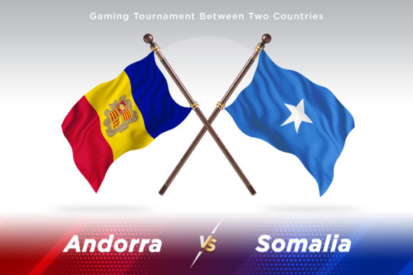 Andorra vs. Somalia Two Flags Design