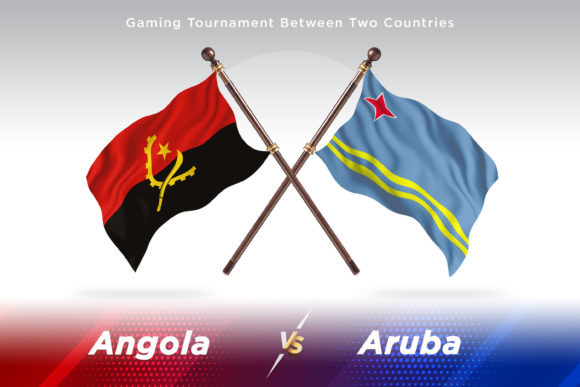 Angola Versus Aruba Two Flags: Strategic Use of Country Flag Illustrations in Design