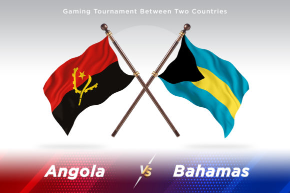 Angola Versus Bahamas Two Flags: A Creative Concept for Country Flag Comparisons